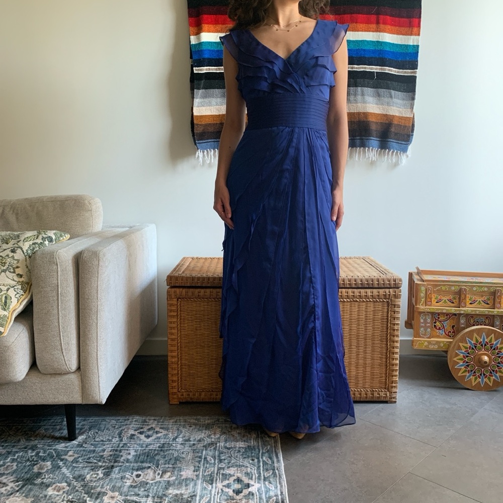 Adrianna Papell Blue Gown